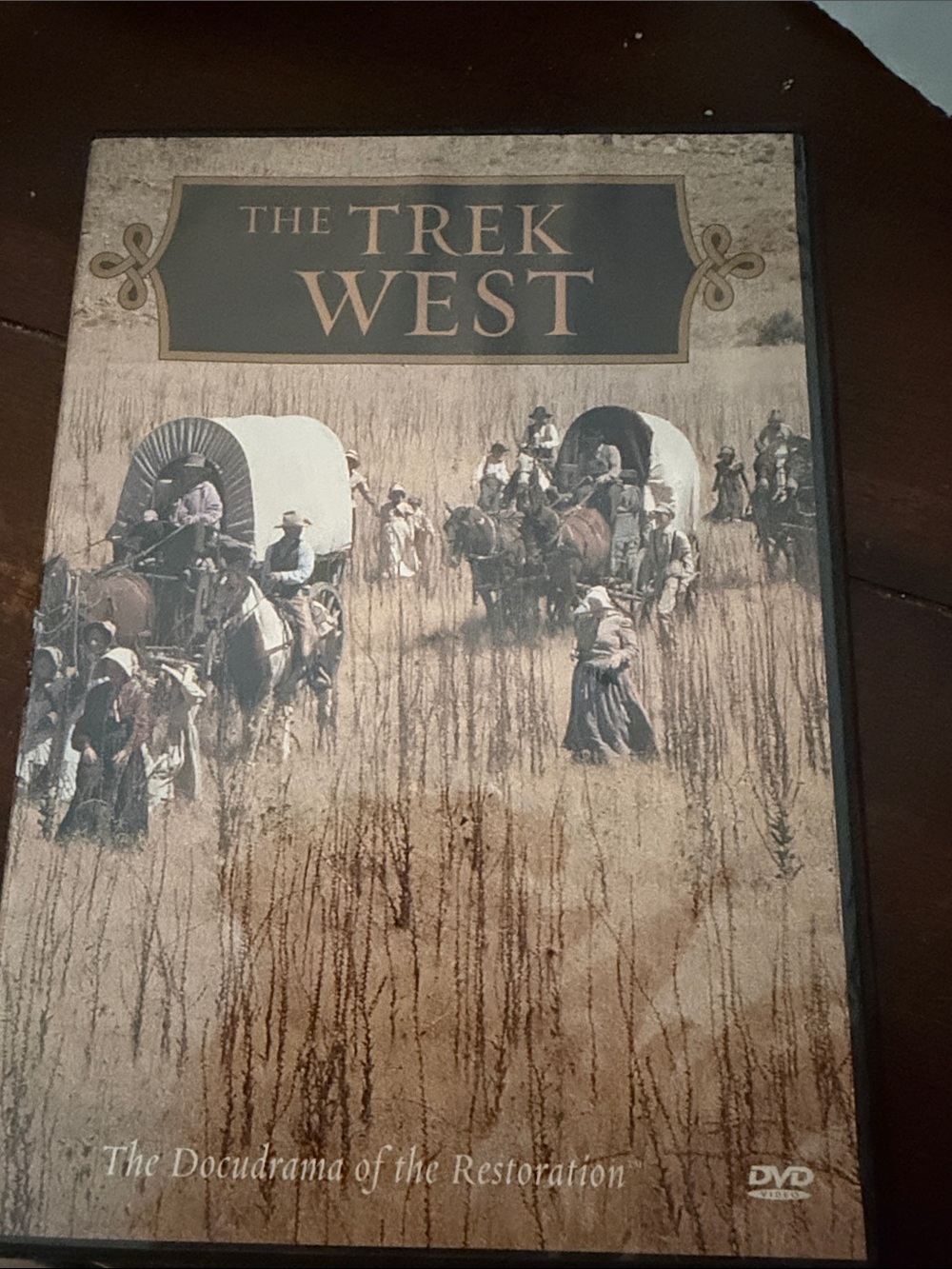 The Trek West DVD - Sepia Western Artwork